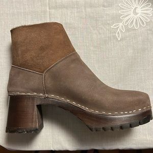 Swedish Hasbeens Slip On Bootie NIB